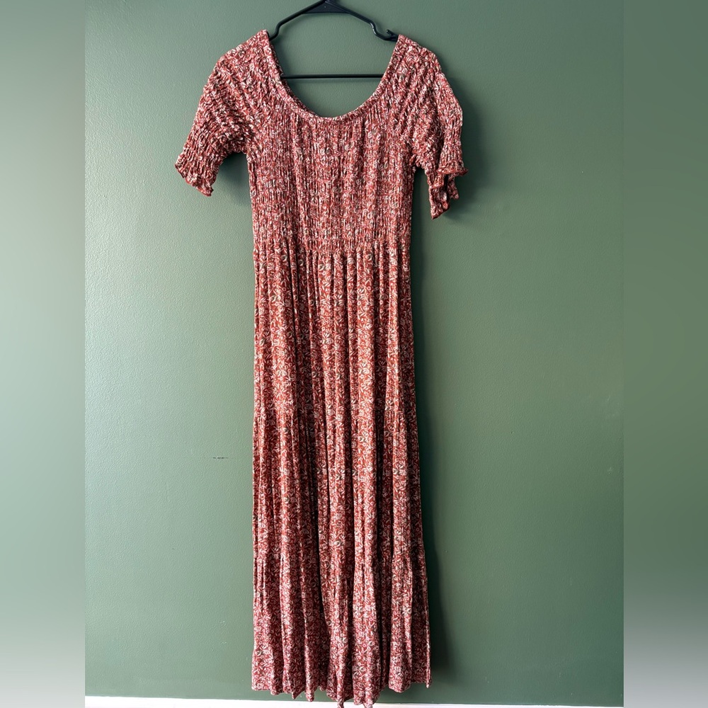 NATURAL LIFE Red Floral Maxi Dress